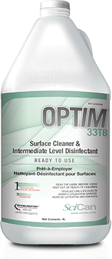 OPTIM 33 TB RTU SURFACE DISINFECTANT 4LTR  - Click Image to Close