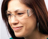 Jewels Women's Rhinestone/Metalic Protective Glasses